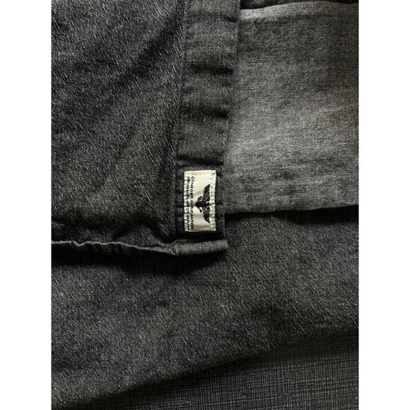 Wrangler Jean Shirt Mens XL Flex for Comford Stretch Black Workwear Rodeo Cowboy - Picture 12 of 13